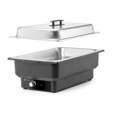 Chafing dish elektrický Tellano, HENDI, Kitchen Line, GN 1/1, 9L, 230V/900W, 575x349x(H)278mm | 204825